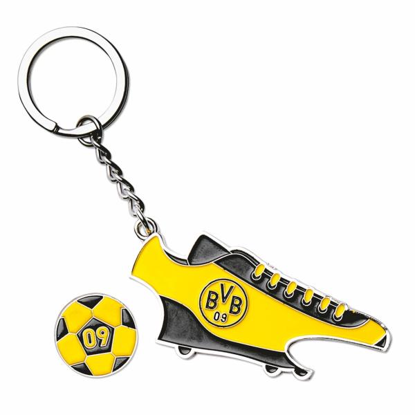 Borussia Dortmund BVB Schlüsselanhänger mit Einkaufschip und Öffner